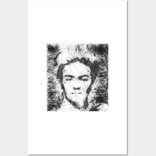 Frida sketched algorithm Posters and Art